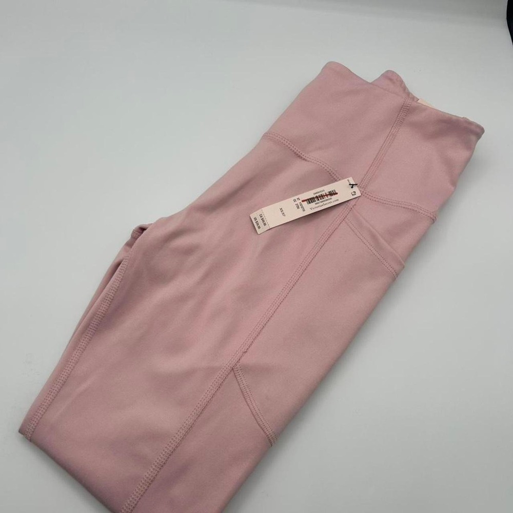 Victoria's Secret pink high-waisted leggings with pockets